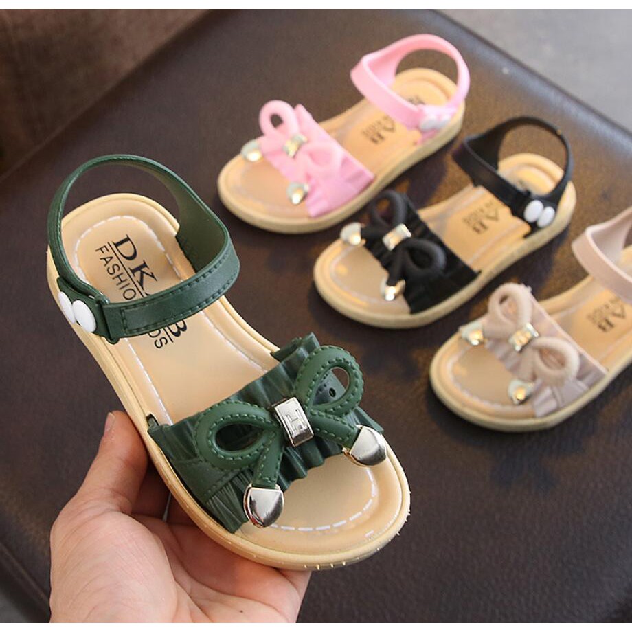 Ready Stock Kids Sandals  Girls  Bowtie Sport Sandals  Child 