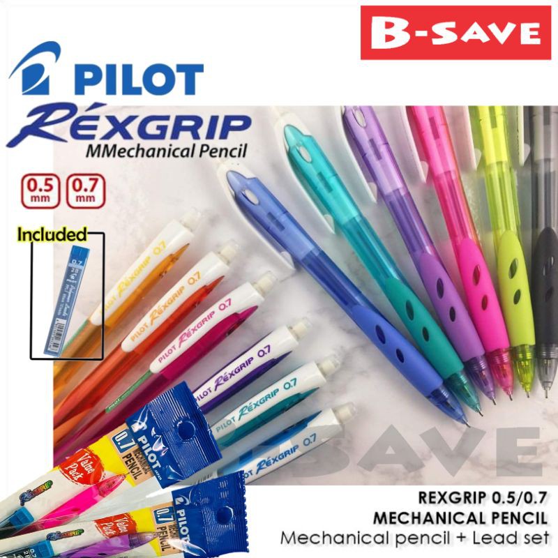 Pilot Rexgrip Mechanical Pencil 0.5 / 0.7 Shopee Malaysia