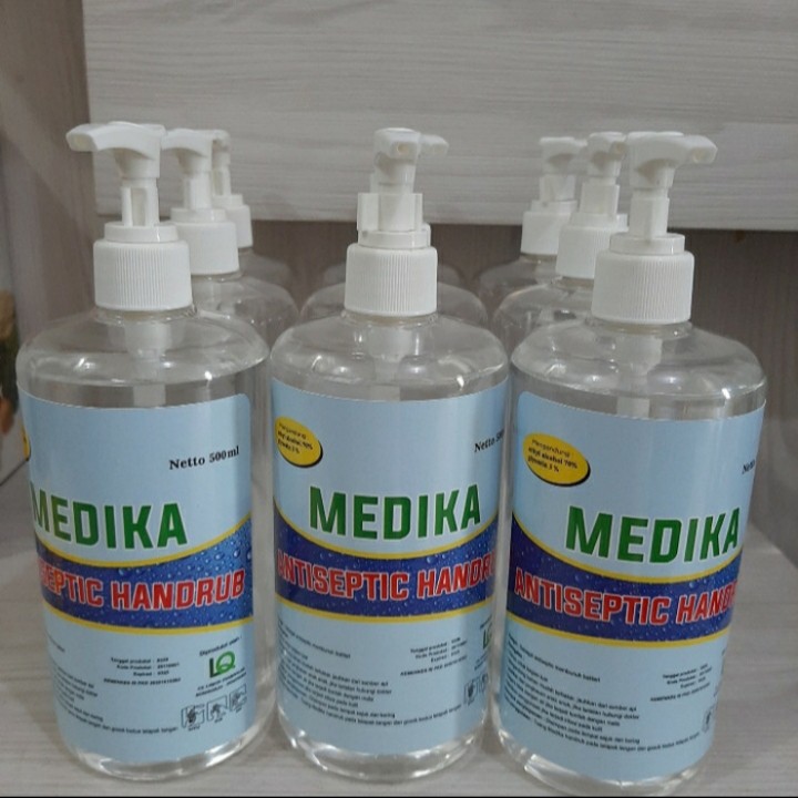 Medika Hand Sanitizer Uk 500ml (pump) Shopee Malaysia