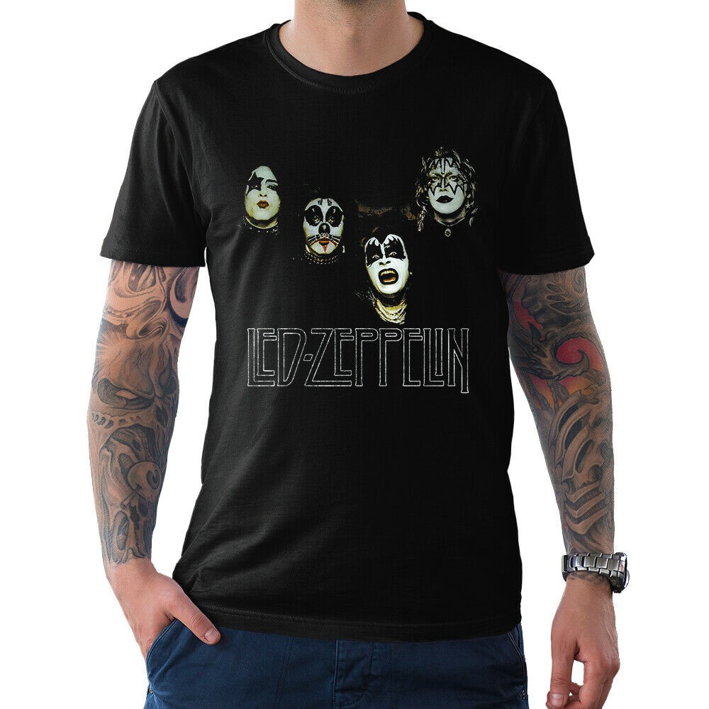 led zeppelin kiss shirt