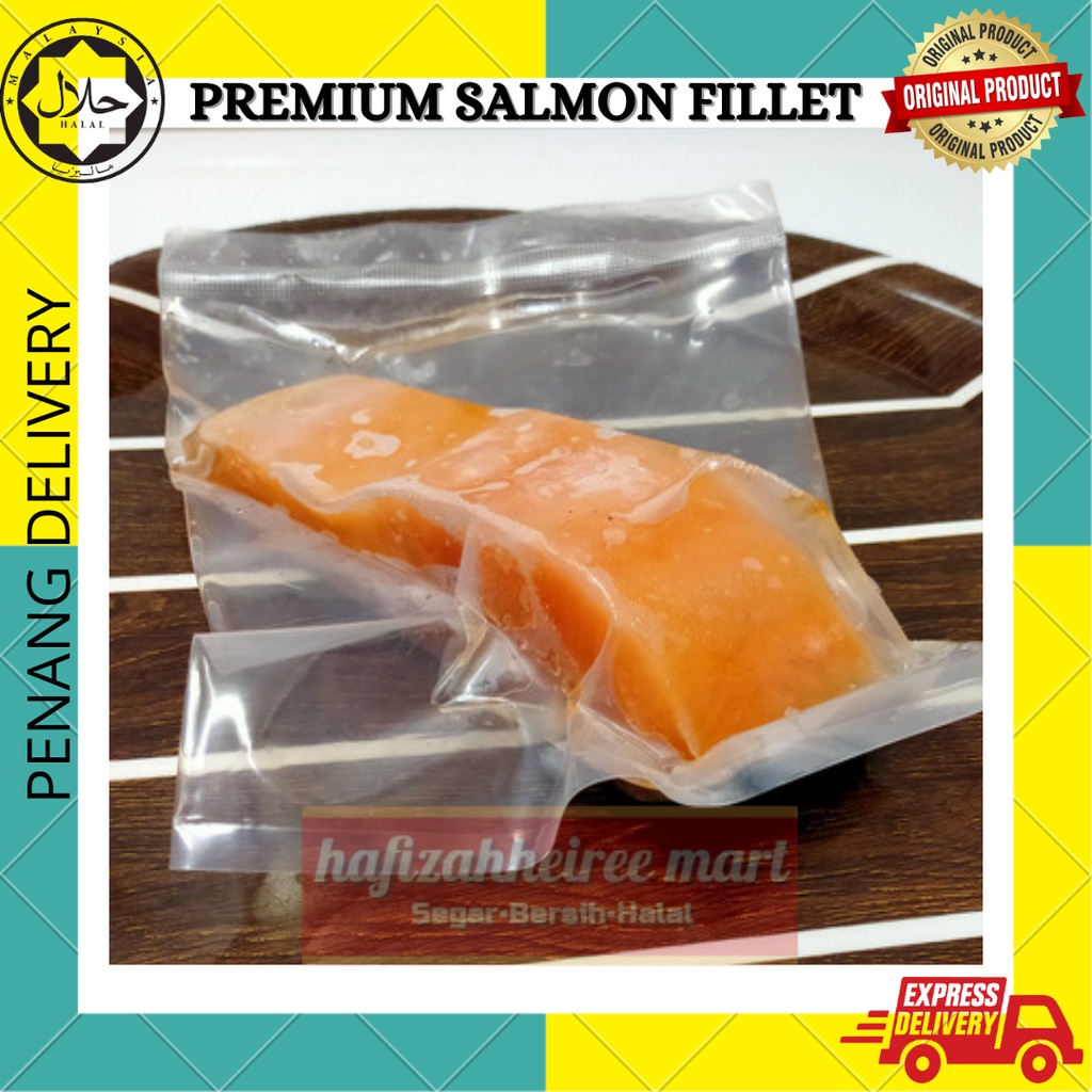 Penang Delivery Halal Premium Salmon Fillet Salmon Slice Ikan Salmon Tanpa Tulang Salmon Block Salmon Boneless 200 250g Shopee Malaysia