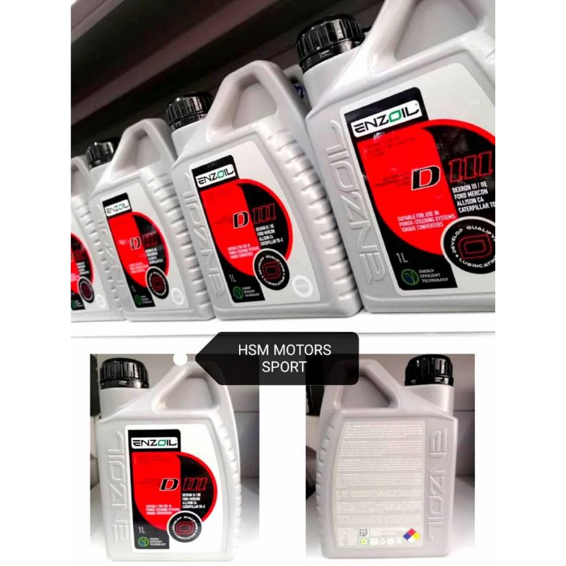 ENZOIL ATF D3 /D111 1LITER AUTOMATIC TRANSMISSION FLUID&POWER STEERING