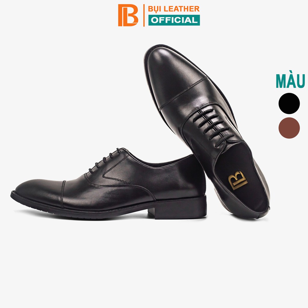 Men's high-quality black nappa cowhide office oxford shoes G105 - leather dust - luxury box