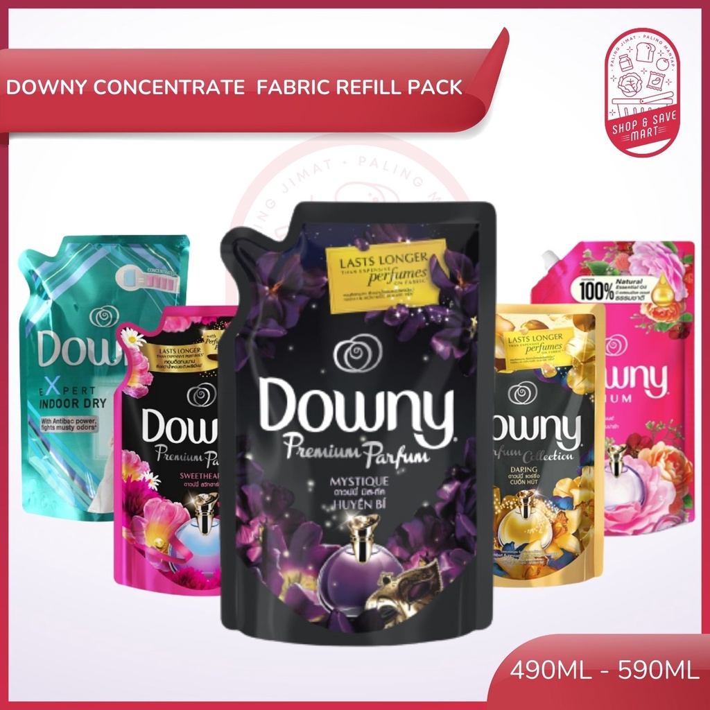 Downy Concentrate Conditioner Fabric Softener Refill Pack Assorted