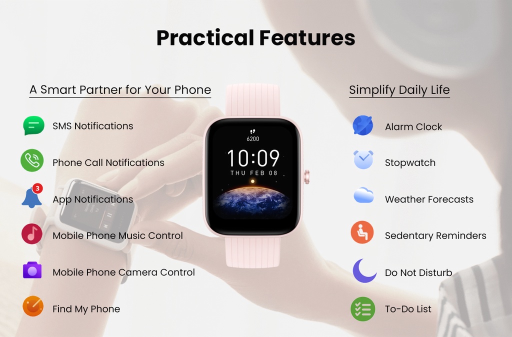 Amazfit Bip 3 With 1.69 Display Smartwatch (Official 1 Year Warranty) description image 10