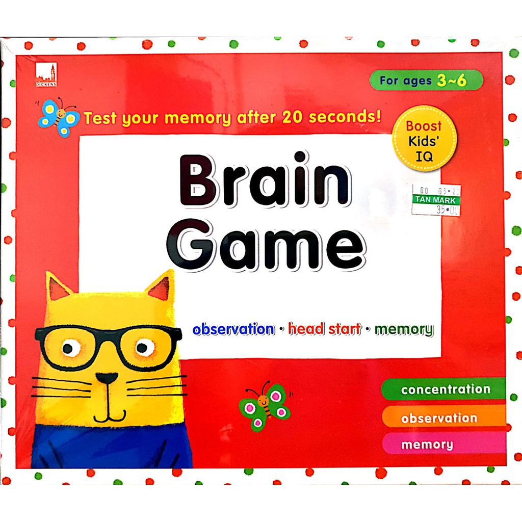 BRAIN GAME BOOST KIDS IQ (OBSERVATION, HEAD START, MEMORY) Shopee