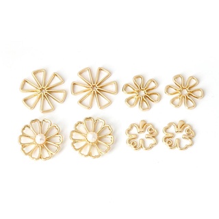 10pcs Gold Plated Alloy Big Rose Flower Pendant Fashion Jewelry Findings