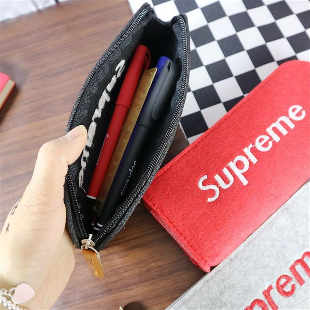 supreme pencil pouch