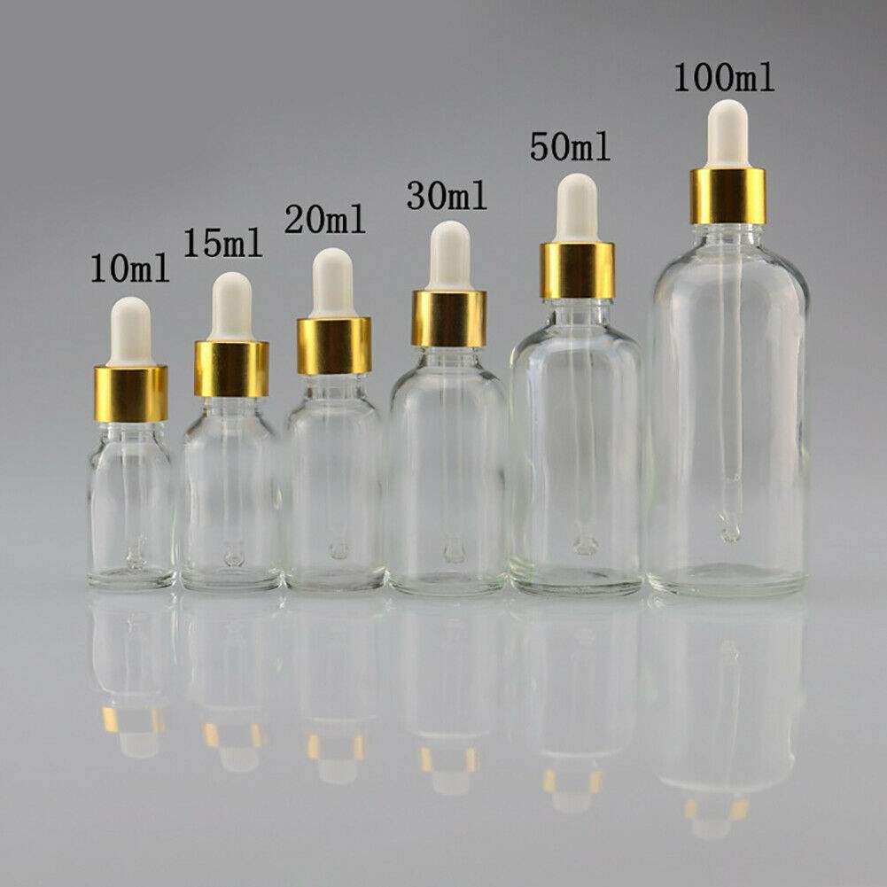 Download READY STOCK 20pcs/lot of Clear Glass Bottle With Dropper Pipette 10ml,15ml,20ml,30ml,50ml&100ml ...