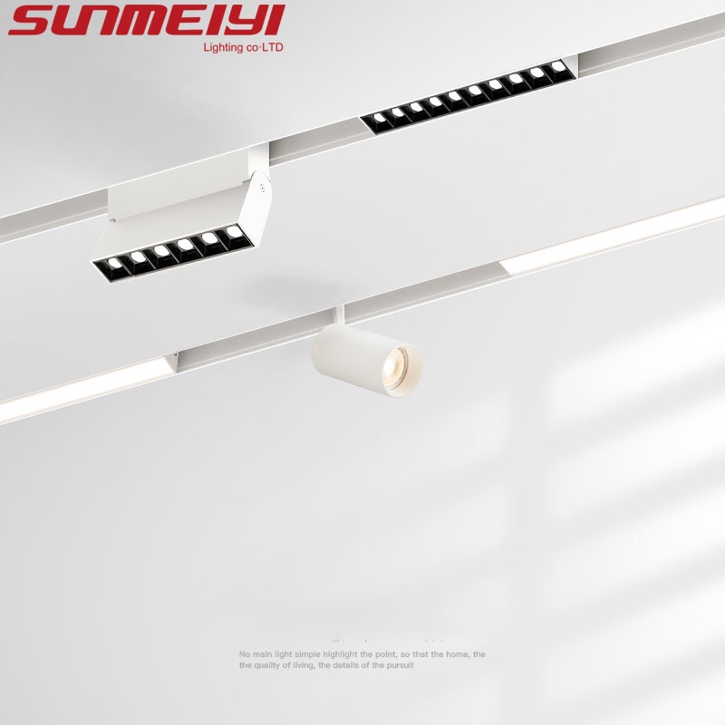 Smart White Recessed Track Lights Dimmable 48V Surface mounted