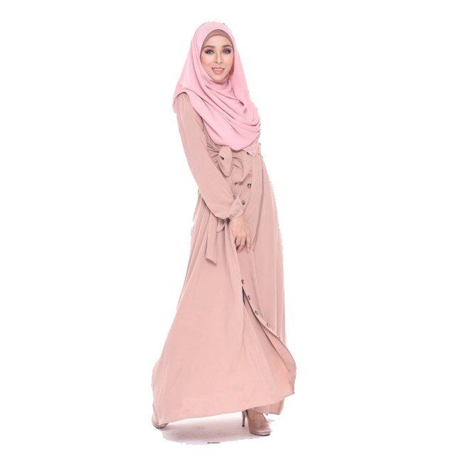 Najjah Daliya Dress - Taupe