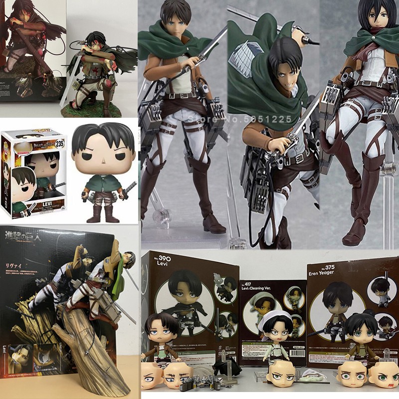 Attack On Titan Figma Kotobukiya Levi Ackerman Action Figure Artfx J Levi Battle Damage Eren Jaeger Mikasa Anime Model T Shopee Malaysia