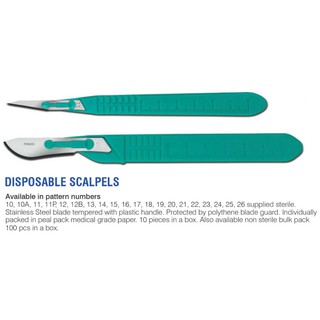 disposable scalpel blades with handle