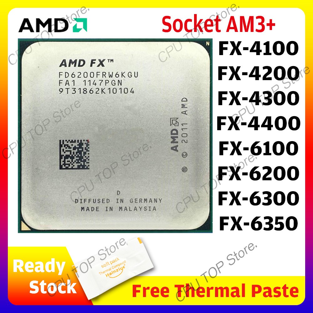 Amd Fx Series Fx 6100 60 6300 6350 Fx 4100 40 4300 4130 Cpu Processor Socket Am3 Shopee Malaysia