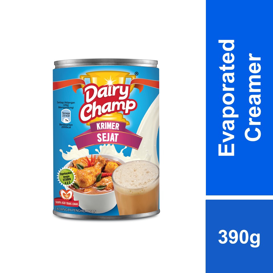 Dairy Champ Evaporated Creamer 390g Shopee Malaysia 