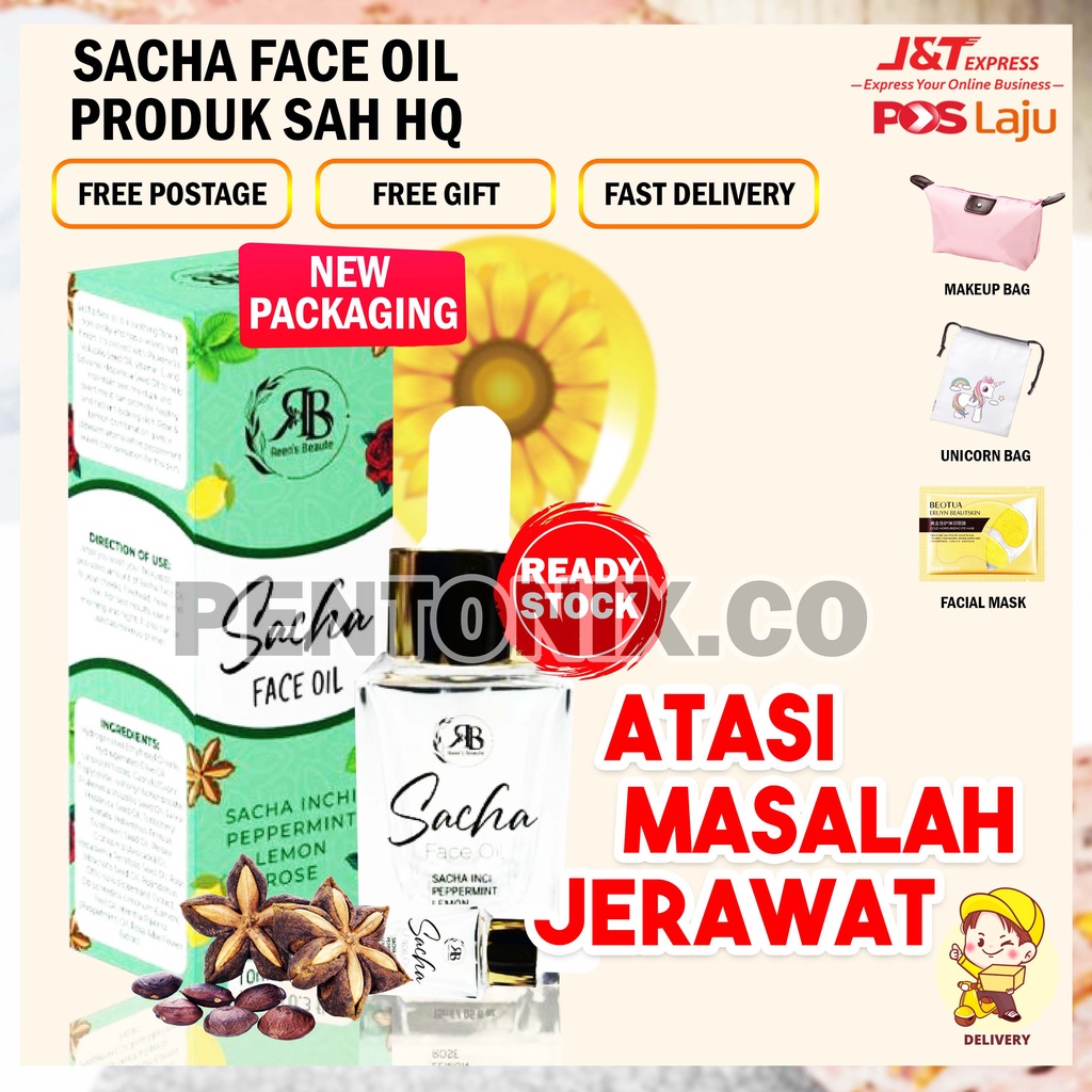 SACHA FACE OIL MINYAK SACHA INCHI FREE GIFT ORIGINAL HQ Shopee Malaysia