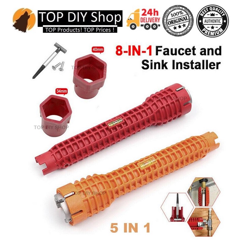 Faucet And Sink Installer 8 IN 1 High Quality Multifunctional Tool   351fd566686a5a402492e1ad840ca33b