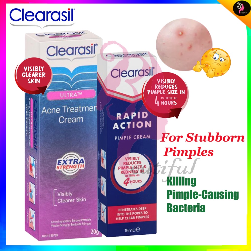 Clearasil Acne Treatment Cream Extra Strength 20g Benzoyl Peroxide 5