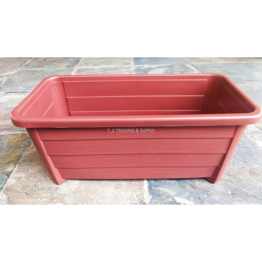 Ready Stock Long Flower Pot Rectangle Pasu Bunga Panjang Murah Berkualiti