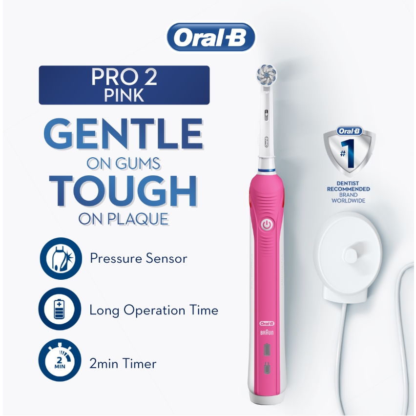 Oral-B Pro 500 Cross Action Electric Toothbrush Rechargeable Powered By ...