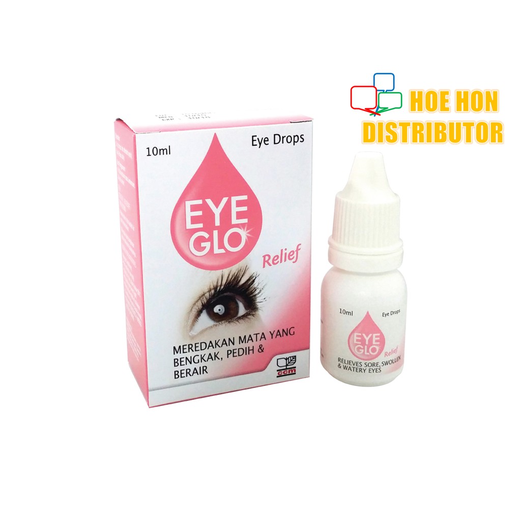 Eye Glo Red / Relief 10 ml Ubat Mata, Eye Drop, Eye Mo 