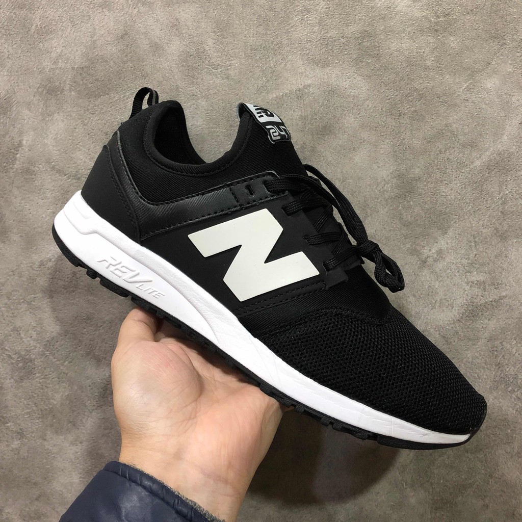 new balance black white