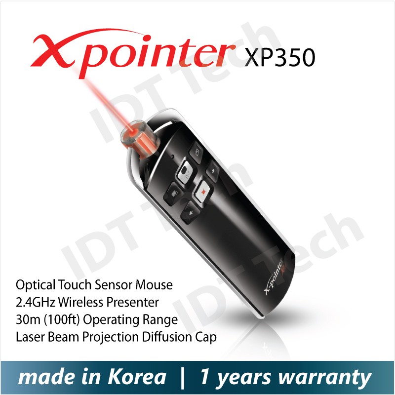 X-Pointer XP350 Wireless Presenter / Laser Pointer Made in Korea ...