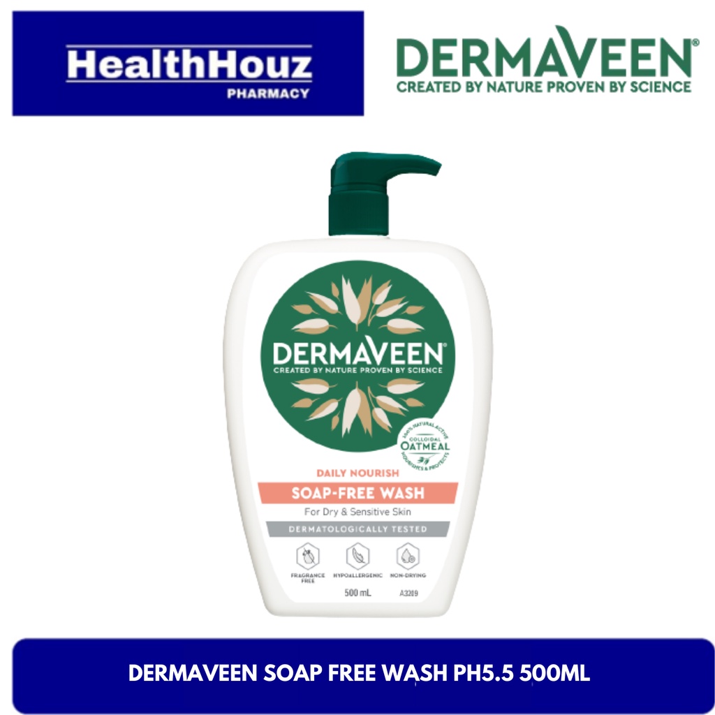 DERMAVEEN SOAP FREE WASH PH5.5 500ml