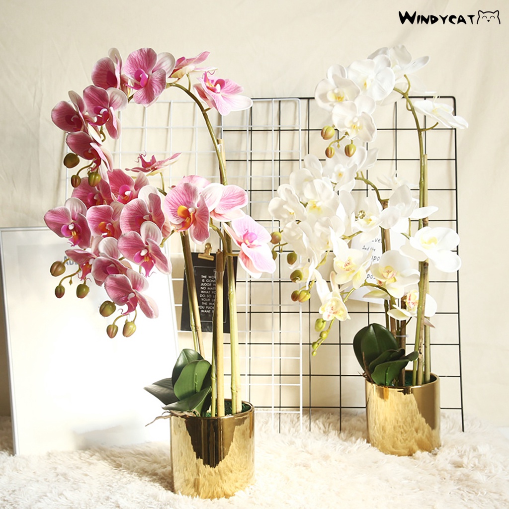 [AP2] 1Pc Faux Orchid Plant Natural Realistic Household Products Orchid