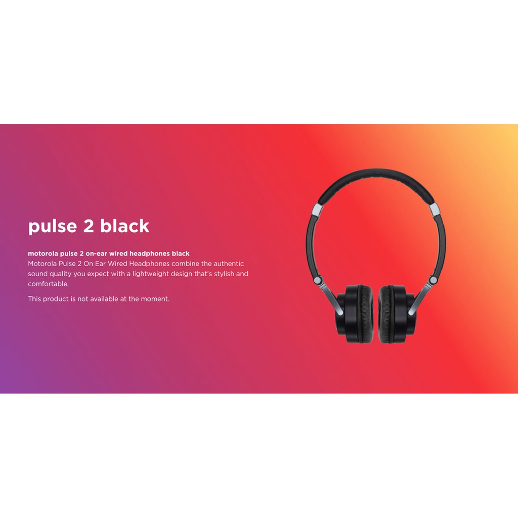 motorola pulse 2 wired headset
