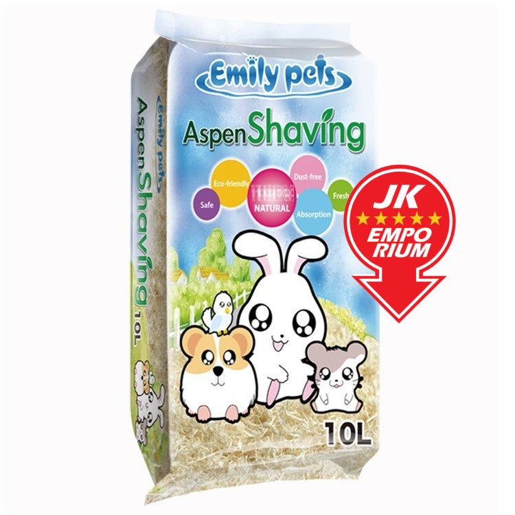 10L Emily Pets Aspen Shaving Hamster Bedding Wood Shavings Habuk Kayu