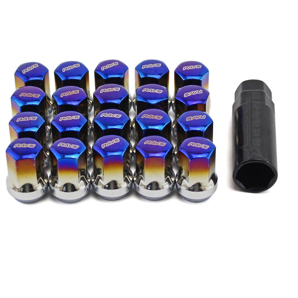 Burnt Titanium Steel Hyper Nut Wheel Lug Nuts M12 X 1 5mm pcs Shopee Malaysia