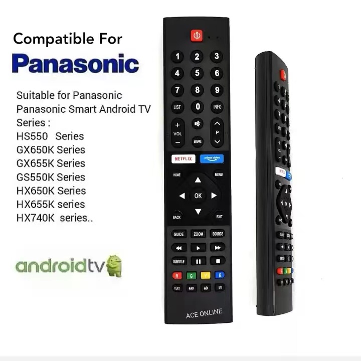 Replacement For Panasonic Smart Android TV Remote Control (L2750 ...