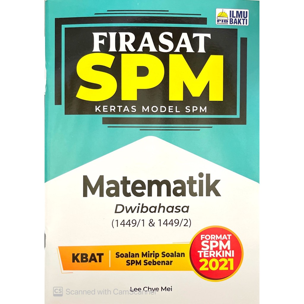 Ilmu Bakti Kertas Model Firasat Spm Matematik 2021 Bilingual Dwibahasa Format Spm 2021 Shopee Malaysia