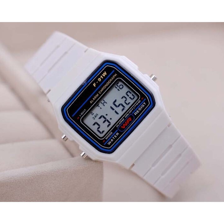 casio f91w white
