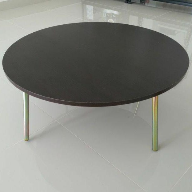 Big Round Japanese Table Bulat Meja Jepun Kaki Berlipat 