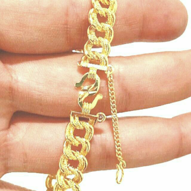 2 Design Gelang  Coco Kecil Emas  Korea 24K Cop 916 Shopee 