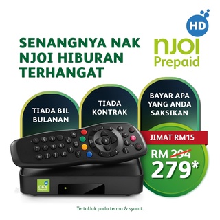 Njoi Hd Box Set Prepaid Satellite Tv Decoder Smart Card Outdoor Unit Shopee Malaysia