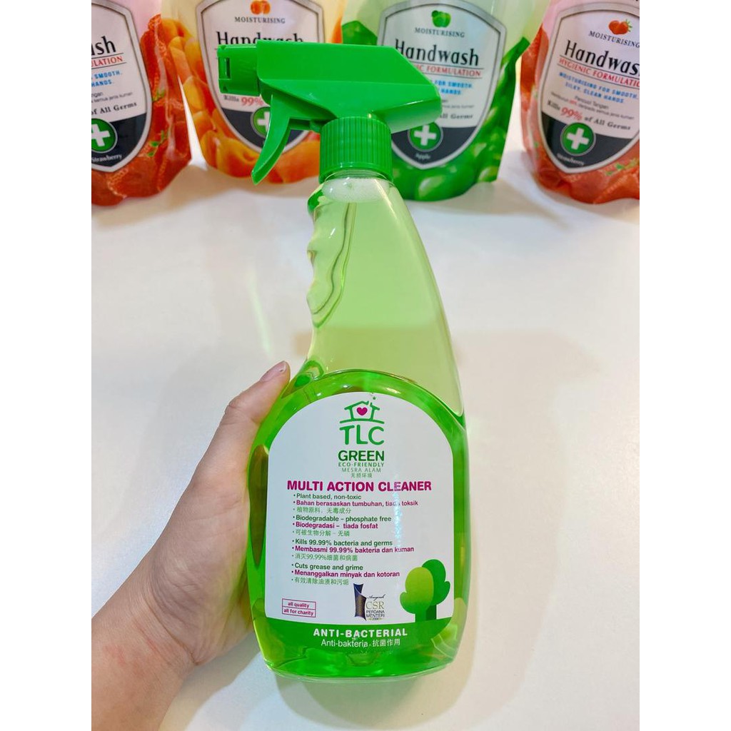 TLC Green Eco-Friendly Multi Action Cleaner Spray (500ml) | Shopee Malaysia