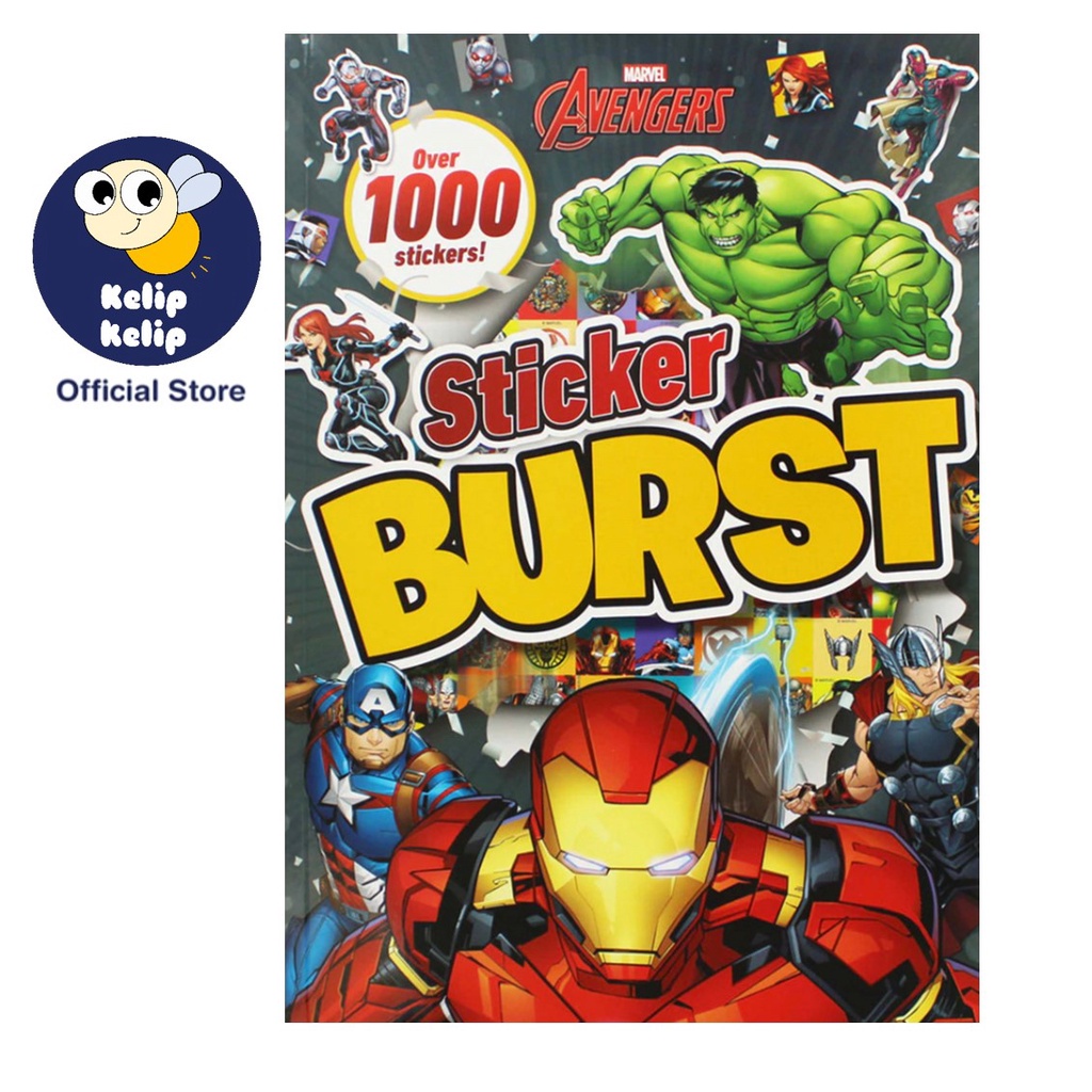 Marvel Avengers Sticker Burst Activity Book With 1000 Stickers For Kids