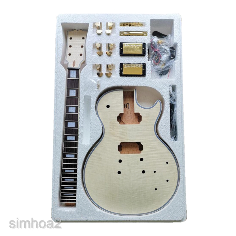 Diy Electric Guitar Kits For Lp Style Guitar Okoume Body Shopee Malaysia