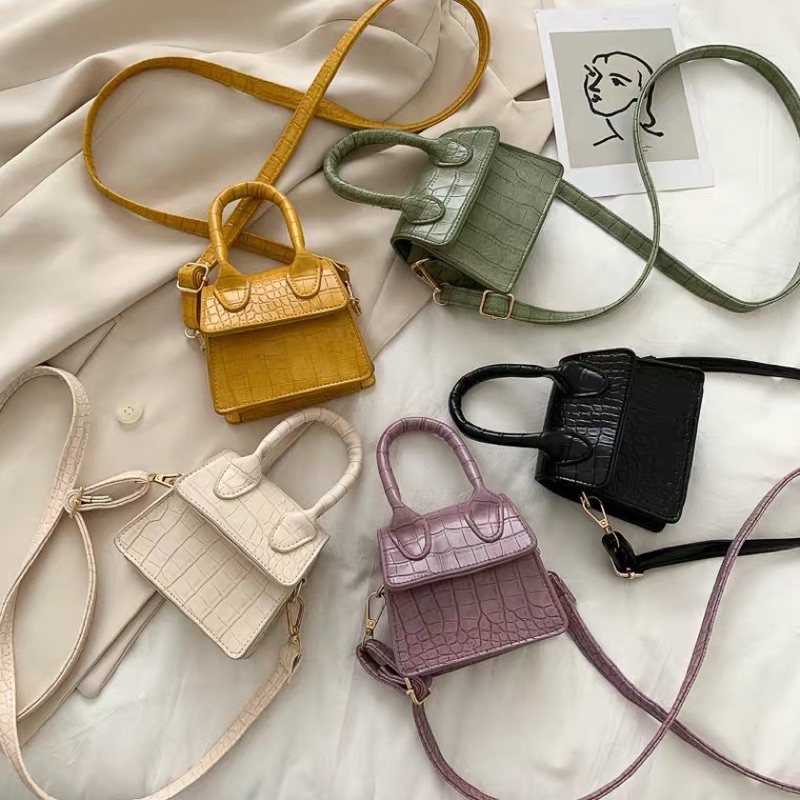 Mini crocodile texture shoulder bag | Shopee Malaysia