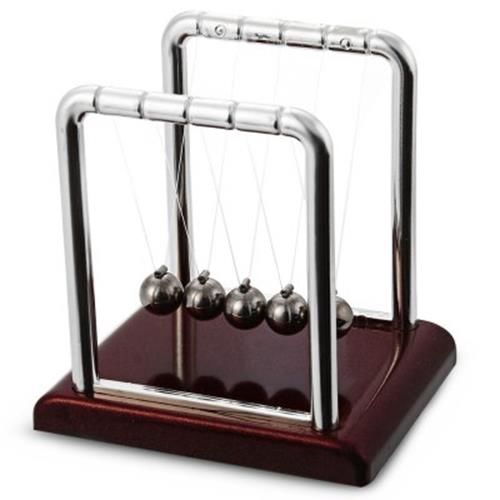 Newton Cradle Steel Balance Ball Physics Science Pendulum Desk Fun