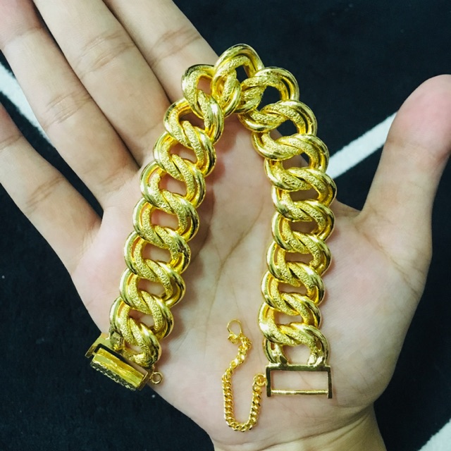 Emas Bangkok Rantai Tangan Coco Lebar 2cm Shopee Malaysia