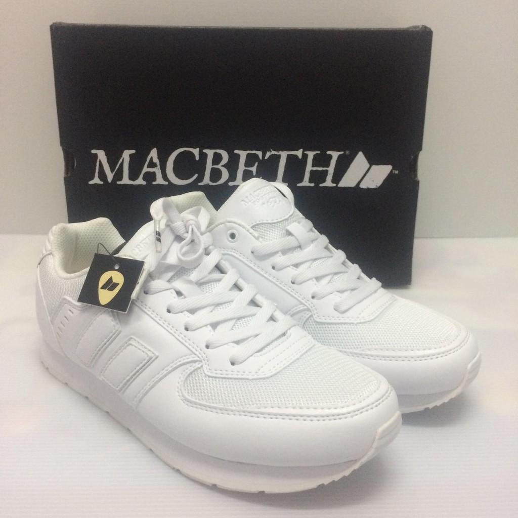 macbeth shoes white