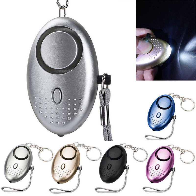 Self Defense Alarm Alert Personal Safety Scream Loud Sos Keychain With Led Light