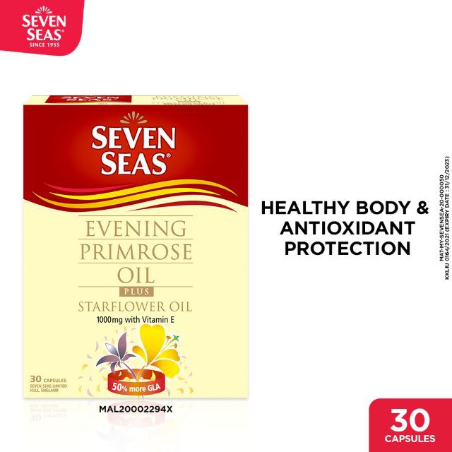 Seven Seas Evening Primrose Oil + Starflower Oil 1000mg (30 Capsules) Shopee Malaysia
