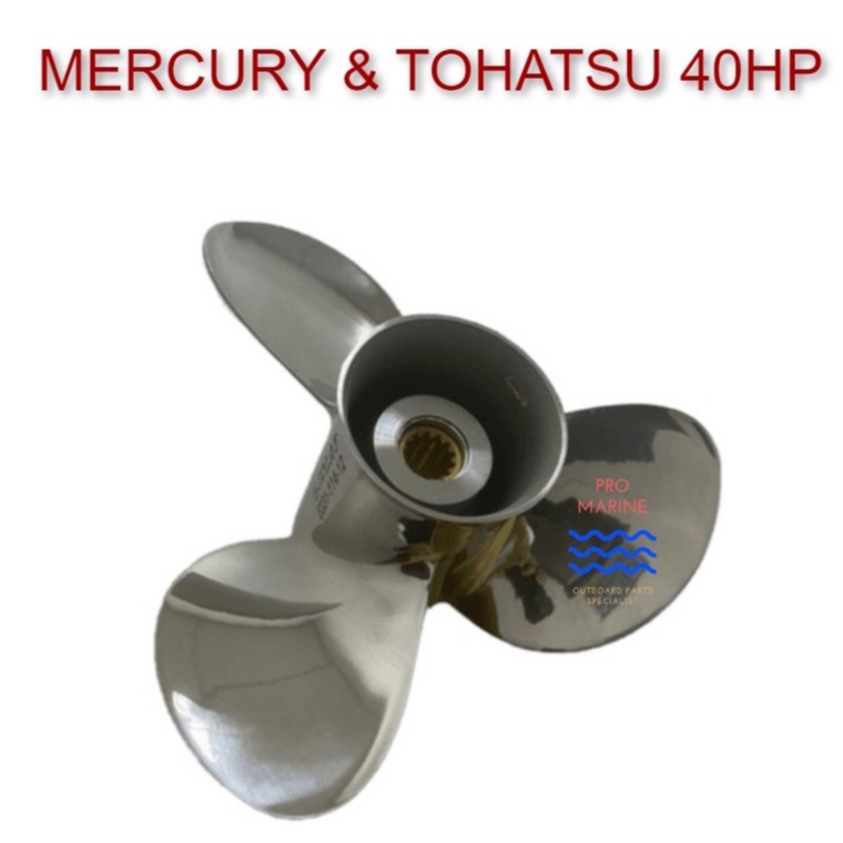 ORIGINAL SOLAS PROPELLER FOR MERCURY & TOHATSU 40HP (4 SIZES