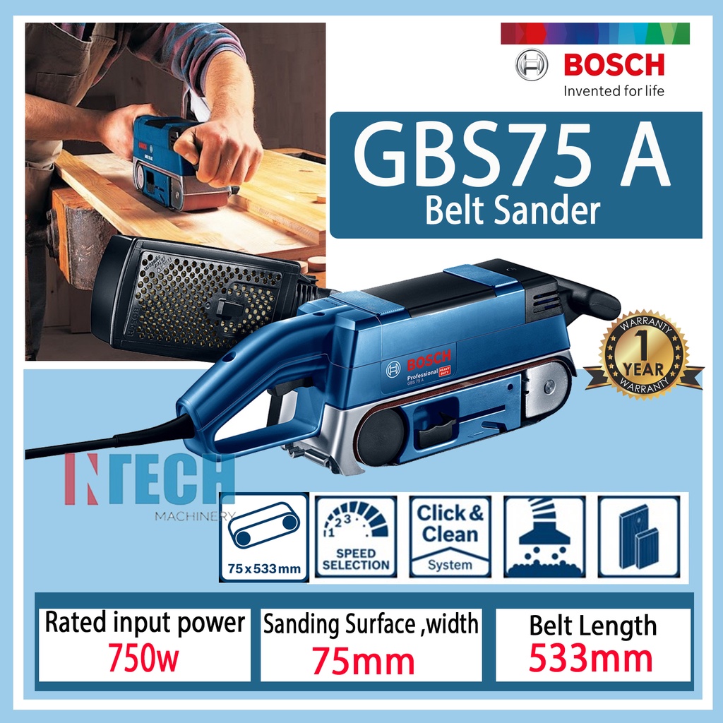BOSCH GBS75A / GBS 75 A BELT SANDER CORDED Shopee Malaysia