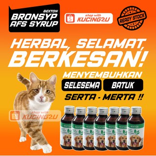 Bronsyp Syrup - UBAT KUCING BATUK, FLU, SELSEMA, DEMAM 